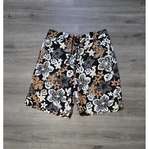 IZOD PERFORMX Mens Swim Trunks Floral‎ Size Large Bathing Suit